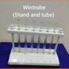 Apex Labs ESR Stand 6 Tube Push Type, with 6 Wintrobe Tubes for Pathology Laboratory Iron Test Tube Rack  (6 White)