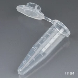 Globe Scientific 1.5mL Tube, PP, Attached Cap, NATURAL Self-Standing Tamper Evident Bag/500 111564