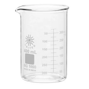 United Scientific 400 ml Beakers, Low Form, Borosilicate Glass BG1000-400
