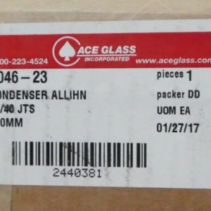 R171943 ACE GLASS 6046-23 Allihn Condenser Angled