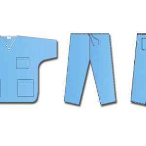 NON WOVEN UNIFORM COAT + PANTS - S A box of 50pcs
