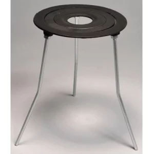 United Scientific 3.5", 4.75", 6.5" Ring O.D  Tripod Stand W/ Concentric Rings, Cast Iron TCR6X9