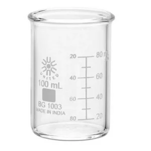United Scientific 100 ml Beakers Low Form Heavy Duty BG1003-100-CASE
