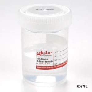 Globe Scientific Pre-Filled Container: 120mL (4oz), PP, Filled with 60mL, Case/96 6527FL