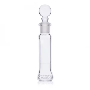 Globe Scientific 2mL Volumetric Flask Globe Glass Class A 6/Box 8200002