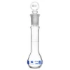 Eisco 5ml Volumetric Flask ASTM, Class B #9 Glass Stopper - Blue Graduation - Eisco Labs CH0442A01