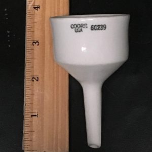 COORS BUCHNER FUNNEL MDL# 60239, VERY NICE CONDITION, ID# 300183