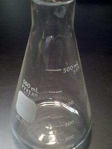 PYREX 500 ML ERLENMEYER FLASK MODEL# 5100 ID#5032