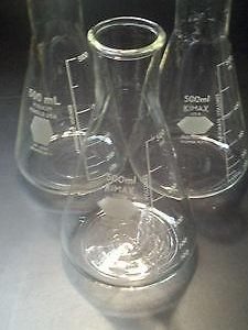 KIMAX 500 ML ERLENMEYER FLASK MODEL# 26500 ID#5030