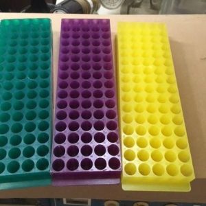 MICROCENTRIGFUGE CRYO TUBE STORAGE RACKS SET OF 3 NICE CONDITION