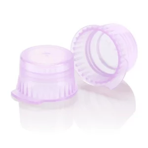 Globe Scientific Cap, Snap, 12/13mm, PE, for Vacuum and Test Tubes, Lavender Bag/1000 113142L