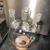 CHEMGLASS 4 HEAD FLASK 29/42 CENTER 24/40 OTHERS ID# 300253