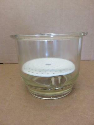 Pyrex Glass Desiccator O.D 9 7/8" w/ Coors Porcelain Plate - No Lid (I)