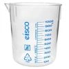 Eisco 1000ml Beaker TPX Plastic with Spout - Blue Graduations - Eisco Labs CH0138EPR