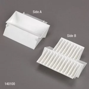Globe Scientific Reagent Reservoir, Universal 3 Way: Single 8-Place and 12-Place White Each 140100-1