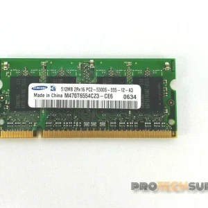 SAMSUNG LAPTOP MEMORY 512MB RAM 2RX16 PC2-5300S 55