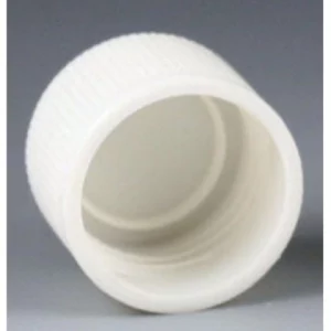 Globe Scientific Cap, Screw, for False Bottom Tubes with Threads, White Case of 1000 5528