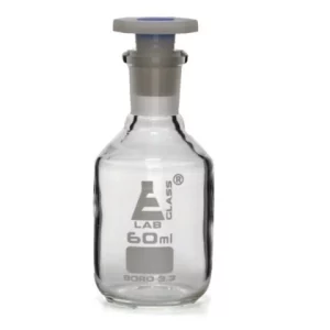 Eisco 60mL (2oz) Glass Reagent Bottle with Acid Proof, Borosilicate 3.3 Glass - Eisco Labs CH0160B