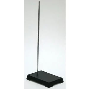 United Scientific 6" X 11"  Base With 36" Rod Support Stand W/ Rod, Cast Iron SSB6X1-CI