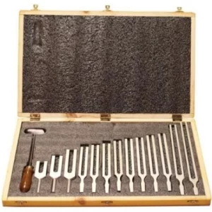 United Scientific 100 HZ TO 4096 HZ Tuning Fork Boxed Set of 13 TFBOX13