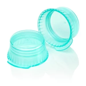 Globe Scientific Cap, Snap, 16mm, PE, for 16mm Glass and Evacuated Tubes, Green Bag/1000 113144G