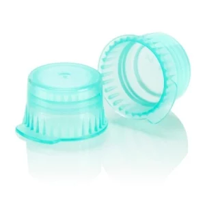 Globe Scientific Cap, Snap, 12/13mm, PE, for Vacuum and Test Tubes, Green Bag/1000 113142G