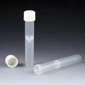 Globe Scientific 5mL Tube, False Bottom, 16 x 97mm with Threads, PP, Natural, Bulk CS/1500 5527B
