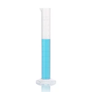 Globe Scientific 100mL Cylinder Measuring Diamond Essentials Class B Graduations Tall Form 3701-100
