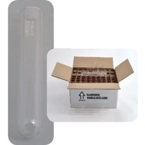 United Scientific 10 X 75 mm Test Tubes without Rim, Borosilicate Glass, PK/72 TT9820-A