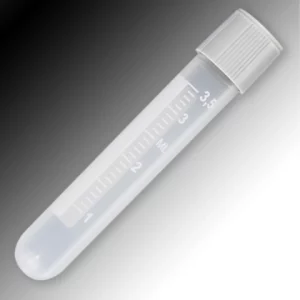Globe Scientific 4mL, Sample Tube, External Threads, PP, White Graduations BAG/1000 6054