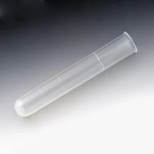 Globe Scientific Test Tube, 16 x 100mm (12mL), PP, with Rim, Round Bottom Graduated Case/2000 111040