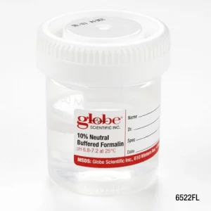 Globe Scientific Pre-Filled Click Close Container: 60mL (2oz) PP Filled with 30mL Case/96 6522FL