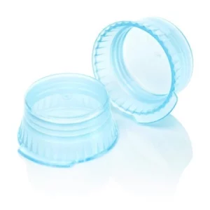 Globe Scientific Cap, Snap, 16mm, PE, for 16mm Glass and Evacuated Tubes, Blue Bag/1000 113144B