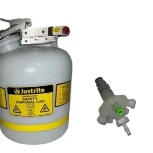 Justrite 12755 Non- Metallic Body 5 Gal Safety Disposal Can