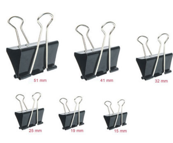 Binder clips for Office, School & Home