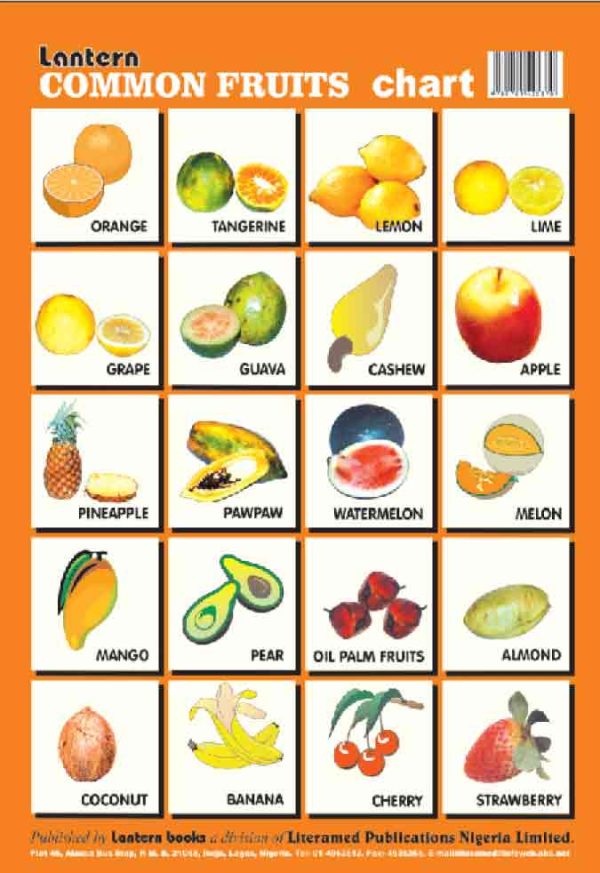 Wall Chart: Common Fruits