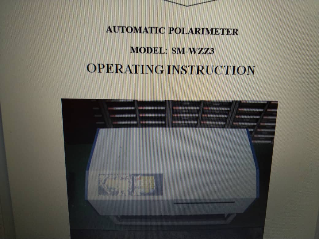 Automatic Polarimeter Model SM WZZ3