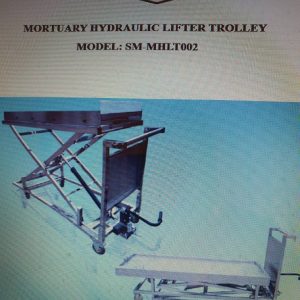 Mortuary Hydraulic Lifter Trolley Model SM-MHLT-002