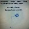 Operating Theatre Lamp with Battery Backup Mobile 4 Bulbs Model SM-4BS