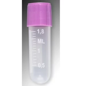 Globe Scientific 2mL, Sample Tube, External Threads, PP, White Graduations BAG/1000 6051
