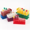 Globe Scientific 30mm Wireless Tube Rack Full Size: 24-Place Nylon Red 456840R