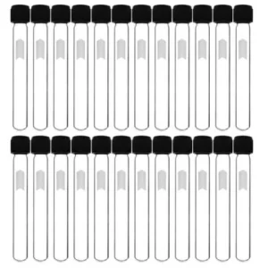 Eisco 5mL, 24/PK- 12x100mm Culture Tube with Screw Cap Marking Spot Borosilicate Glass CH0724A01PK24