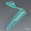 Globe Scientific 1.5mL Tube, PP, Attached Cap, GREEN, Self-Standing Tamper Evident Bag/500 111564G