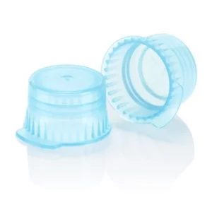 Globe Scientific Cap, Snap, 12/13mm, PE, for Vacuum and Test Tubes, Blue Bag/1000 113142B