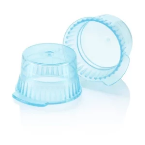 Globe Scientific Cap, Snap, 13mm, PE, for 13mm Glass and 12mm Plastic Tubes, Blue Bag/1000 113143B