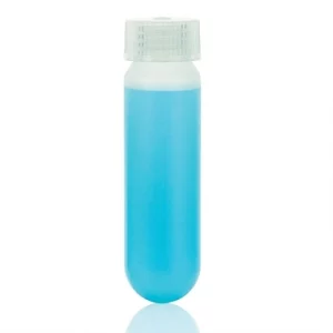 Globe Scientific Centrifuge Tube, 50mL, Oak Style, Round Bottom, Attached Screw Cap, PP, 12/Box 6322