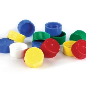 Globe Scientific Screw Cap for 5mL and 10mL Transport Tubes, Green BAG/1000 6103-CAP-G