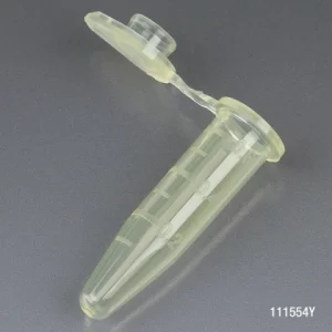Globe Scientific Tube, 0.5mL, PP Attached Cap ASSORTED 500/Stand Up Zip Lock Bag Bag/500 111554AST