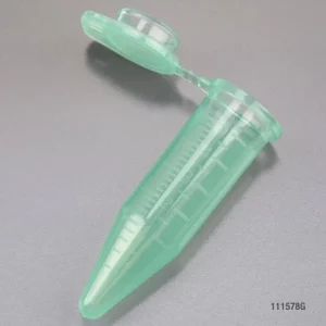 Globe Scientific 5mL Diamond Tube, PP, Attached Snap Cap Green, 50/Bag, 4 Bags/Unit Box/200 111578G