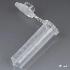 Globe Scientific Tube, 2.0mL PP Attached Snap Cap NATURAL 500/Stand Up Zip Lock Bag Bag/500 111574